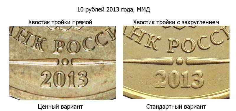 самая дорогостоящая монета 10 рублей 2013 года