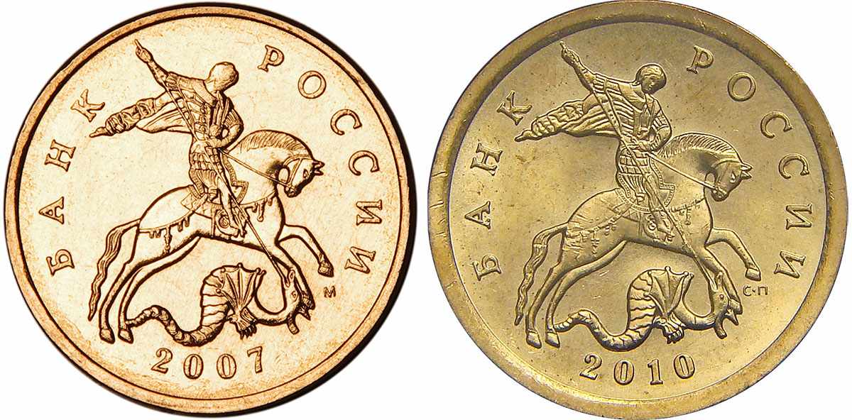 Знаки монетного двора на монетах России