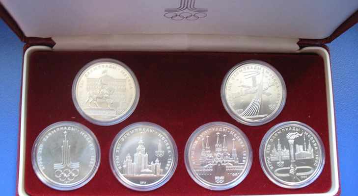 Олимпийский рубль 1980 года - Коллекционный вариант UNC