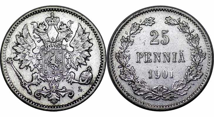 25 пенни 1901 года