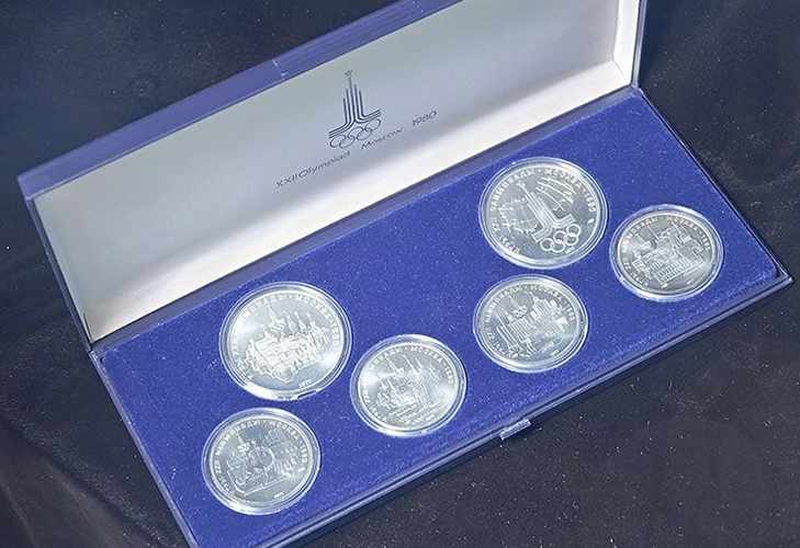 Серебряные монеты, посвященные Олимпиаде-80