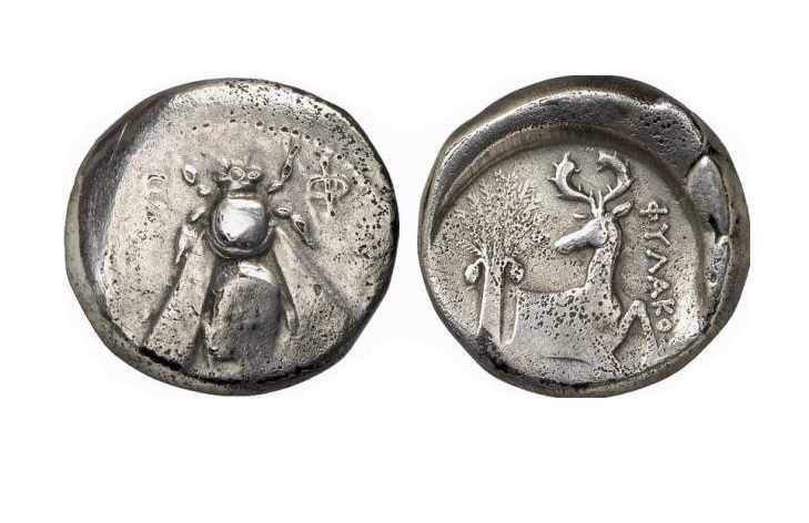 Древние монеты Эфеса 