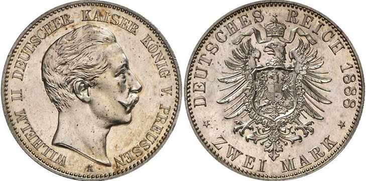 2 марки 1888 года