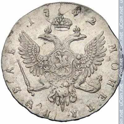 Монета &gt, 1 рубль, 1742-1761 - Россия - obverse