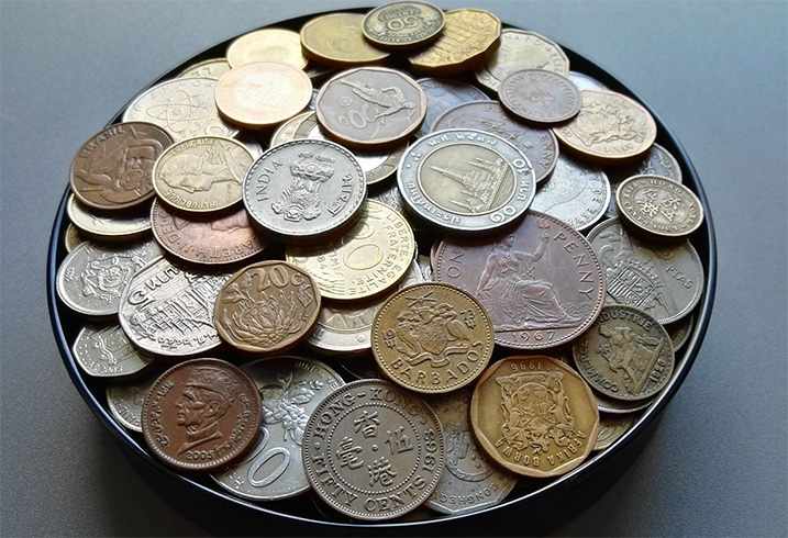 Монеты в банке